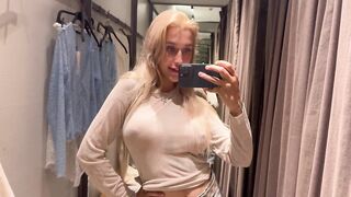 [4K] See-through Try On Haul | Transparent Lingerie In Fitting Room