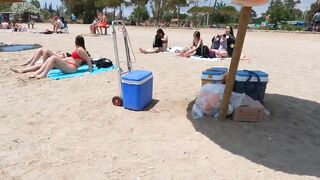 BEACH WALK GREECE????️BEACH GLYFADA1????️bikini