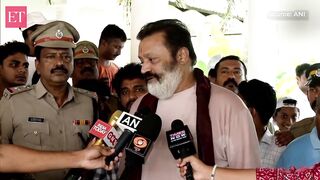 Suresh Gopi performs yoga asanas on International Yoga Day in Thiruvananthapuram