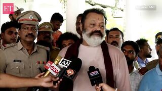 Suresh Gopi performs yoga asanas on International Yoga Day in Thiruvananthapuram