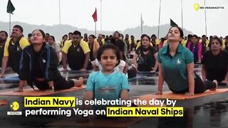 International Yoga Day: Indian Navy’s Sea warriors perform Yoga on Indian Naval ships | WION