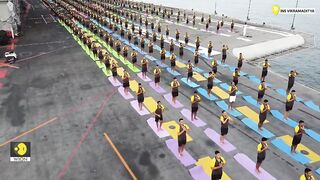 International Yoga Day: Indian Navy’s Sea warriors perform Yoga on Indian Naval ships | WION