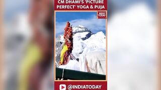 CM Dhami's 'picture Perfect' Yoga & Puja | India Today News