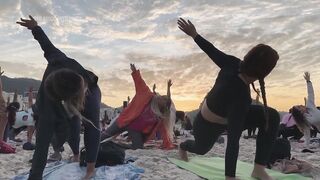 Rio de Janeiro celebrates International Yoga Day with massive sunrise class in Copacabana