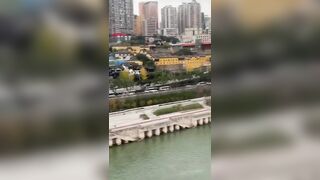 China - Chongqing Unique Cableway stretching across the Yangtze River【中国 -重庆独特的长江索道】