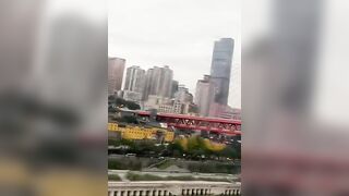 China - Chongqing Unique Cableway stretching across the Yangtze River【中国 -重庆独特的长江索道】