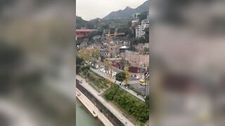 China - Chongqing Unique Cableway stretching across the Yangtze River【中国 -重庆独特的长江索道】