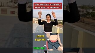 Belly and Thighs fat Exercise ???? #fitness #yoga #fatloss #weightloss #exercise #yogeshwari #healthy