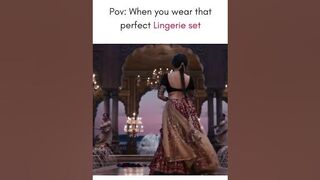 Pov: When you wear that perfect Lingerie Set❤️????????#relatable #funnyreels #trending #alishanlingerie