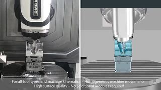 Tebis 4.1 Release 8 – Multi-axis simultaneous milling: flexible control axis movements