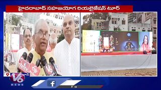 Practitioners of Sahaja Yoga Conducting Hyderabad Sahaja Yoga Realization Tour | V6 News