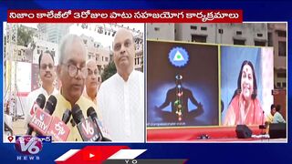 Practitioners of Sahaja Yoga Conducting Hyderabad Sahaja Yoga Realization Tour | V6 News