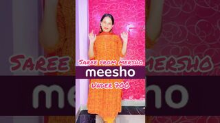 Saree from meesho|| Ready to wear saree haul | try on haul #meesho #saree #readytowearsaree