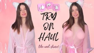 [4K] Transparent Dress Try On Haul | Translucent Clothes & No Bra Fashion