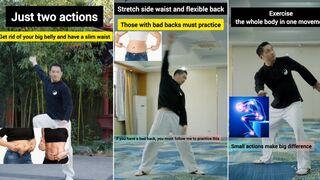 Stretch Side Waist and Flexible Back || Stretch the whole body in one movement || Martial Arts