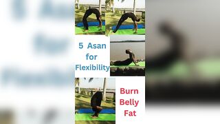 Five yoga asana | flexible Belly | Burn Fat???? #shorts #yoga #trending #youtubeshorts #viral #ytshorts