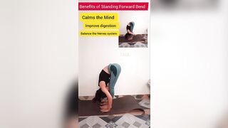 Standing Forward Bend ????#yoga #ytshorts #shorts