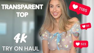 [4K] TRANSPARENT See-Through Sheer Lingerie | Transparent Try on Haul