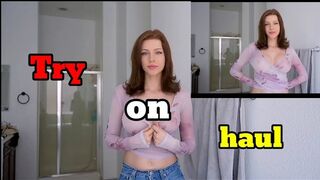 sheer crop top Try on haul????????#video#transparent#tryon #haul #trending #new#viralvideo #viral #fashion