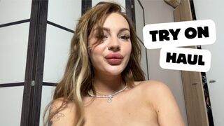 Revealing See Through Lingerie Try On Haul No Bra｜HoneyDi ???? 4K