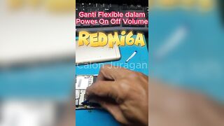 Xiaomi Redmi 6 / 6A ganti flexible power on off bagian dalam