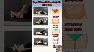 Yoga Pilates-Reduce Belly Fat part 155#short #reducebellyfat #bellyfatloss #yoga