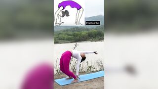 Keep trying for Chakrasana ????‍♀️.#youtube #yoga #viral #shorts