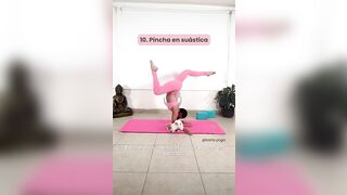 10 posturas de yoga para prepararte antes de hacer el escorpión #yoga #yogapose #yogaprincipiantes