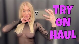 [4K] Try On Haul | Get Ready With Me | See- Through and No Bra