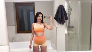 [4K] See-Through Try On Haul with Sara | Sheer Gym Outfits & NO BRA