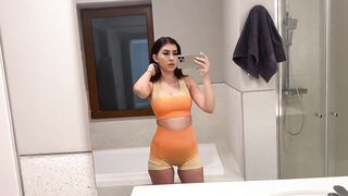 [4K] See-Through Try On Haul with Sara | Sheer Gym Outfits & NO BRA