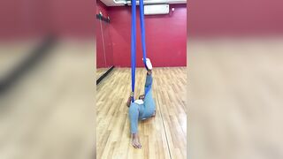 Aerial yoga class !! Aerial yoga TTC !! Aerial yoga India !! Aerial yoga meditation !! #shorts