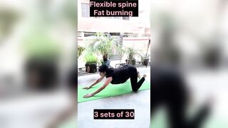 @Glowgrowwithpoonam #flexible spine #slim#fat burning #workout