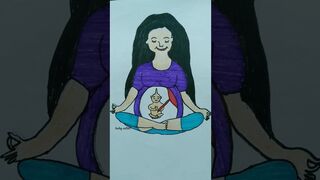 ???? Pregnancy time Yoga part 4❤️ #shorts #art #yoga #shortvideo#animationvideo #deepmeaning