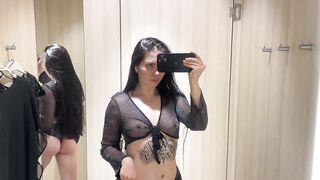 [4K] Transparent Lingerie TRY on HAUL with MIRROR VIEW