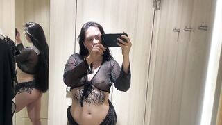 [4K] Transparent Lingerie TRY on HAUL with MIRROR VIEW