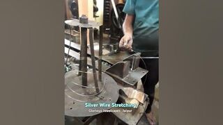 Silver Wire Stretching - Glorious Jewelcapes Jaipur #Manufacturing #SilverJewellery #Handmade #Reels