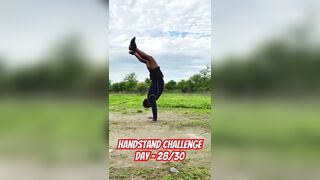 Handstand,Day-28/30 #calisthenics #workout #yoga #trending #viralshort #shorts #youtubeshorts #short