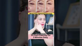 Whole Face Tightening Exercises #facetightening #yoga #face #yogafacial #facelift #facial #shorts