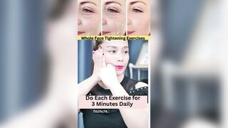 Whole Face Tightening Exercises #facetightening #yoga #face #yogafacial #facelift #facial #shorts