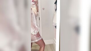 Transparent Lingerie Robe Try On Haul | NO BRA | See-Through Trend #transparentclothes #fashion