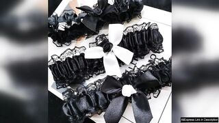 Women Sexy Bow Lace Leg Ring Lingerie Floral Garters Belt Bowknot Leg Review