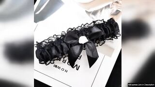 Women Sexy Bow Lace Leg Ring Lingerie Floral Garters Belt Bowknot Leg Review