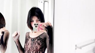 TIGHT TRANSPARENT FISHNET DRESSES - LINGERIE TRY ON HAUL [4K]