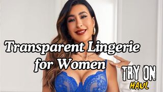 4K Transparent Lingerie Try On Haul ???? Lingerie for Women ????