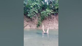 flexible handstand swim