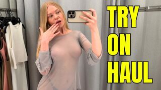 [4K] Transparent Try On Haul 2024 | Sheer See-Through Dress