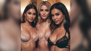 AI Art | Mansion Party With Lingerie Models | AI Models Lookbook