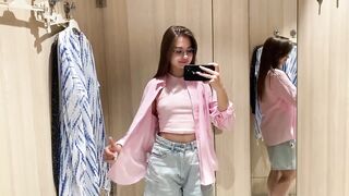 [4K] Try-on Haul with White |Transparent Clothing