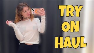 [4K] NEW See-Through Try On Haul | Transparent Clothes With Polly